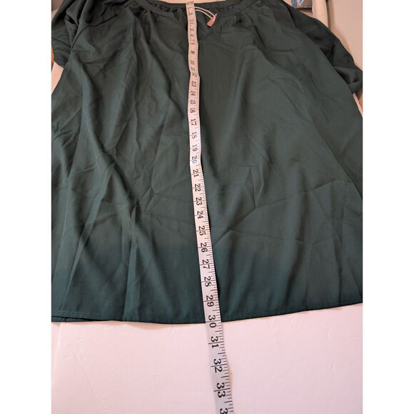 Women's Long Sleeve Blouse -Yesfashion- Green Size 4XL NWT - Picture 5 of 6